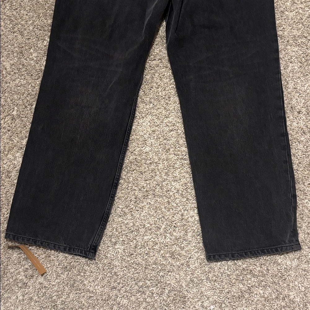 Reformation Women's Straight Leg Jeans - Dark Gray - Picture 8 of 12